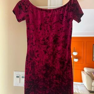 Velvet cocktail dress